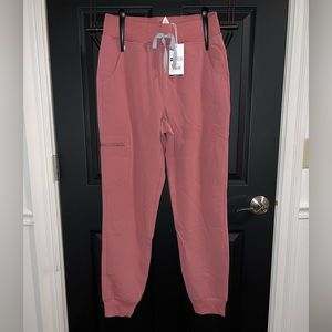 High Waist Figs Joggers Small Mauve